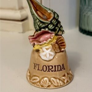 Vintage Florida Conch Shell Souvenir Bell